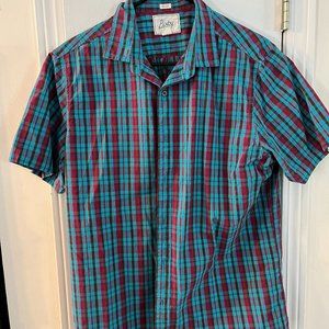 Men's Bixby Plaid short sleeve button down